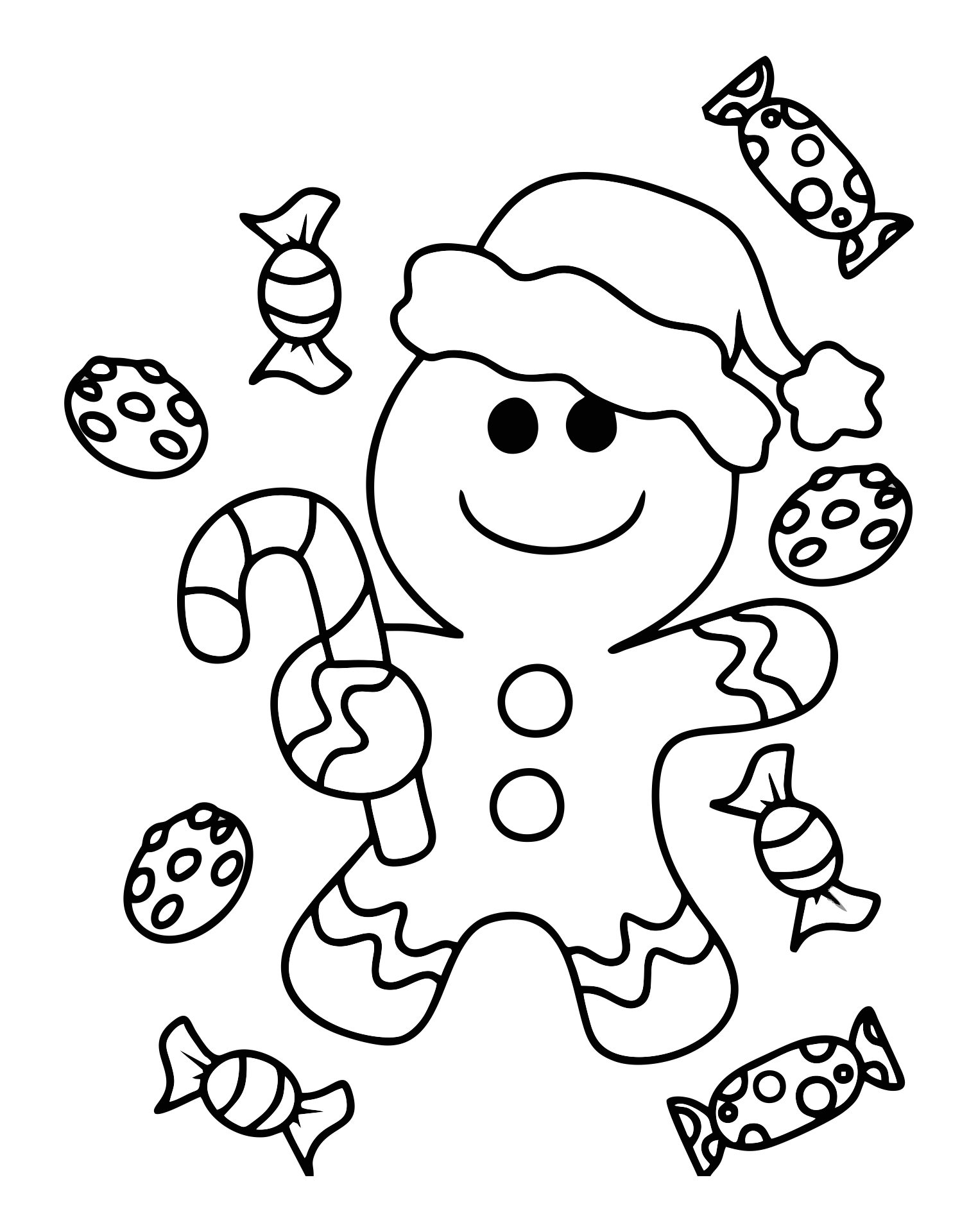 55 Toddler Christmas Coloring Pages 1