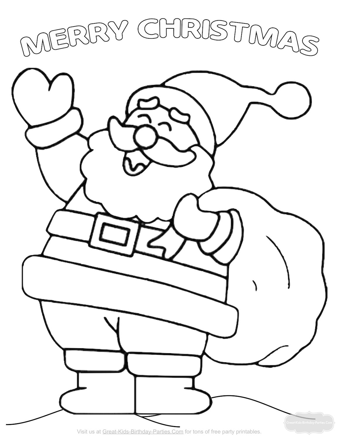 55 Toddler Christmas Coloring Pages 28