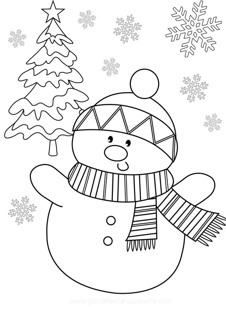 55 Toddler Christmas Coloring Pages 34