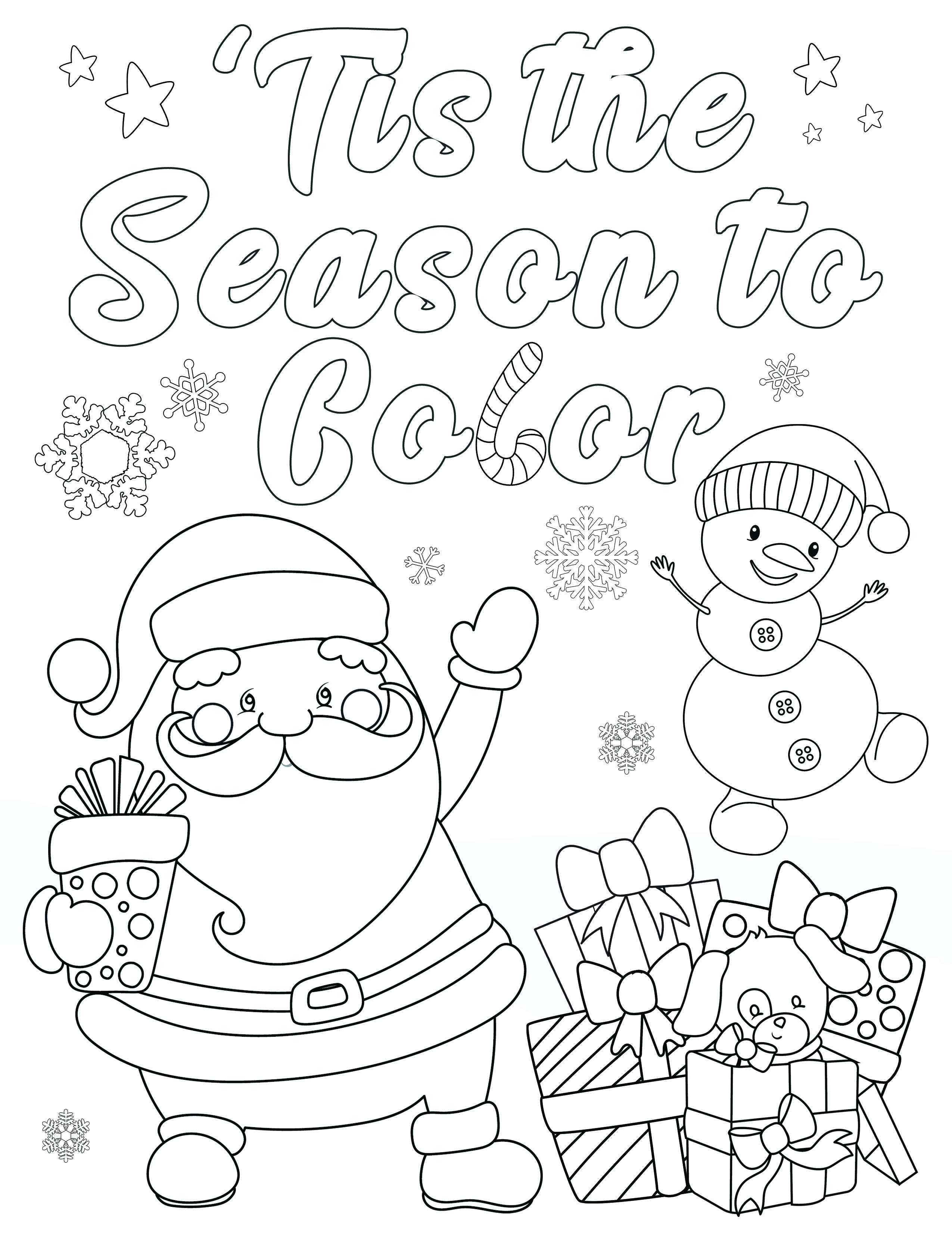 55 Toddler Christmas Coloring Pages 38