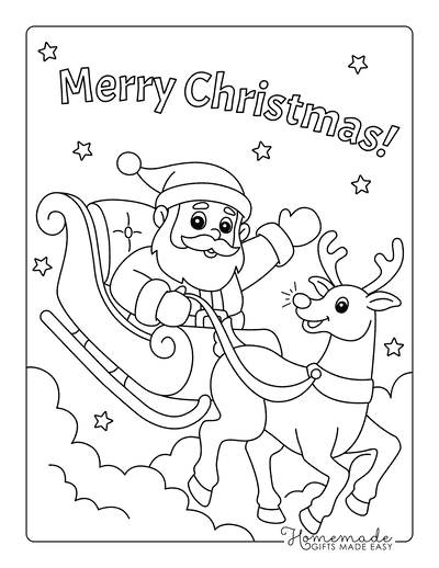 55 Toddler Christmas Coloring Pages 4