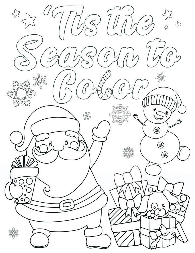 55 Toddler Christmas Coloring Pages 41