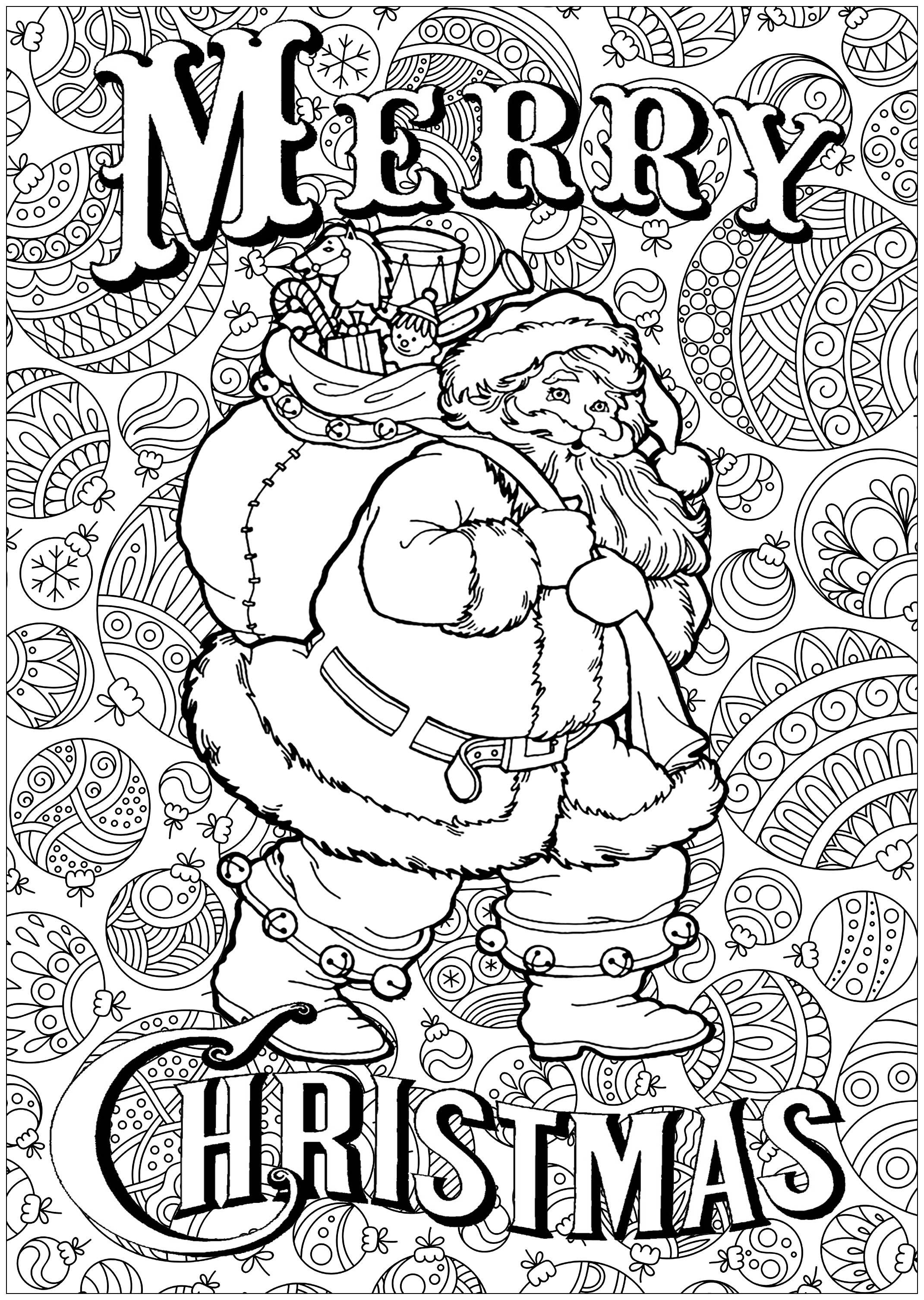 55 Toddler Christmas Coloring Pages 6