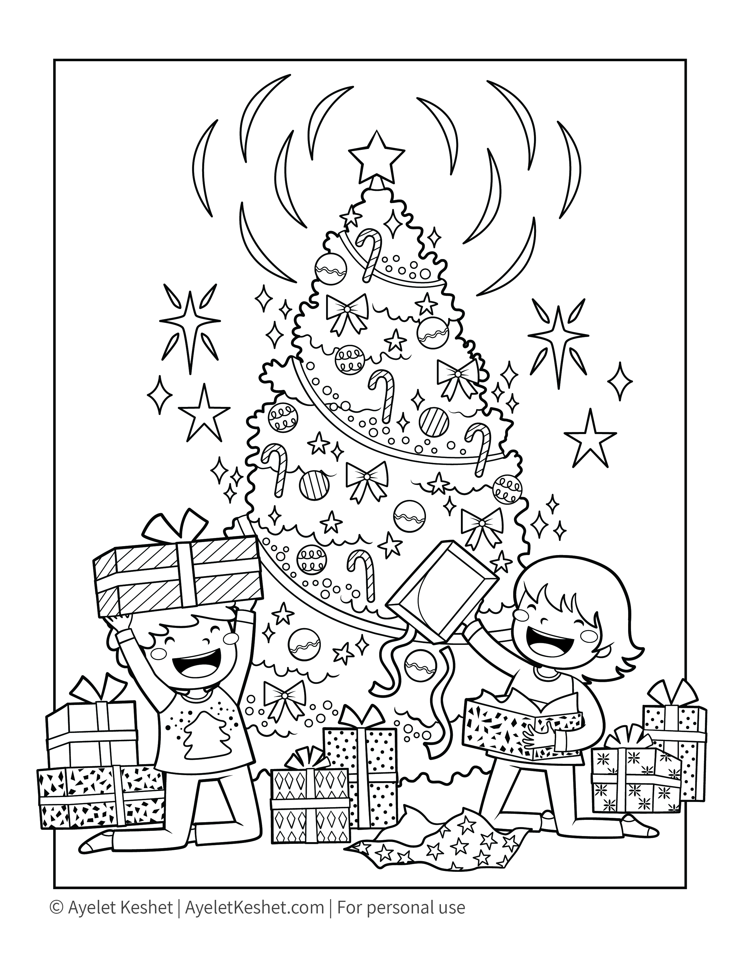 55 Toddler Christmas Coloring Pages 7