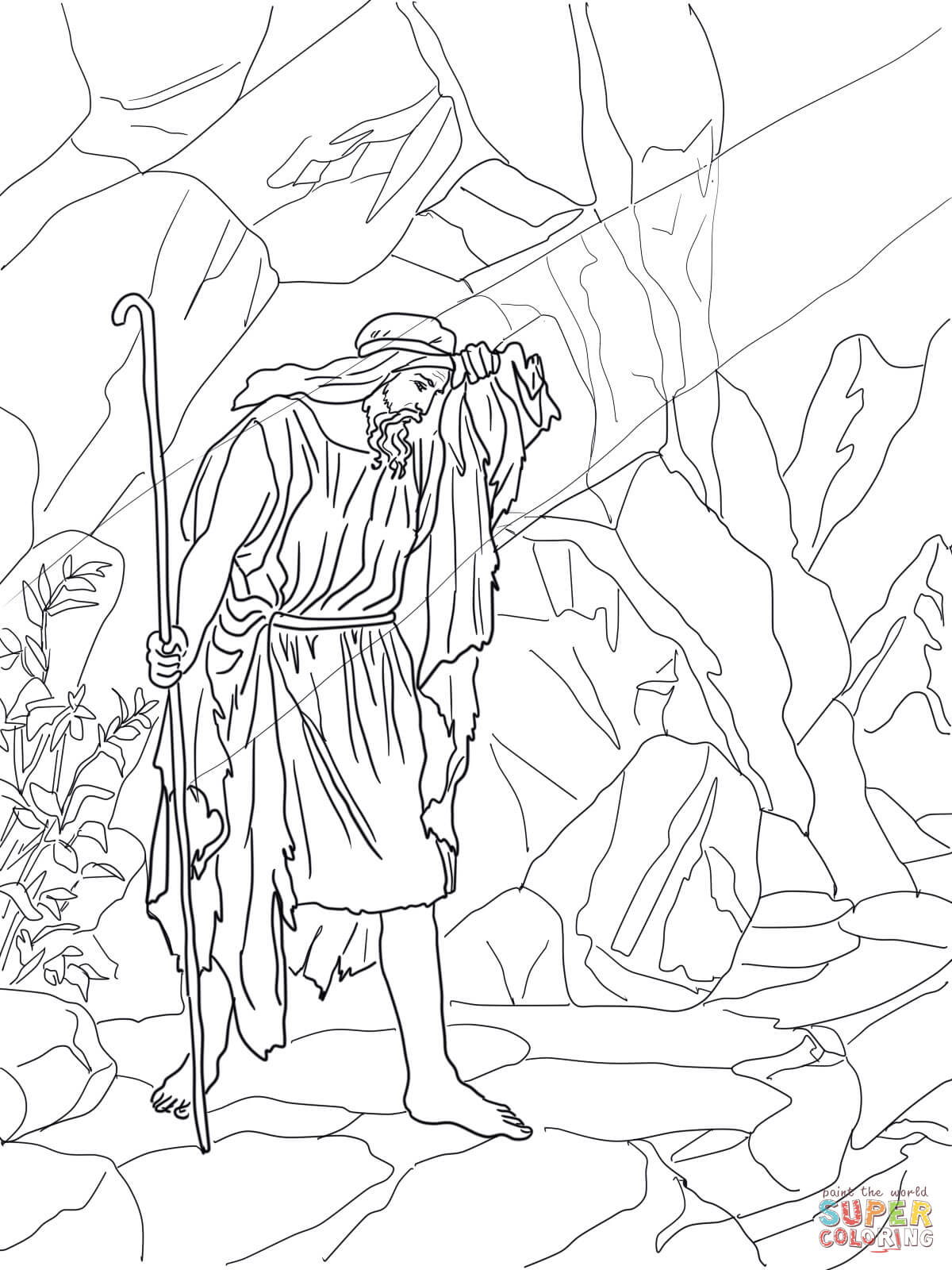 Coloring Page Of Elijah 10