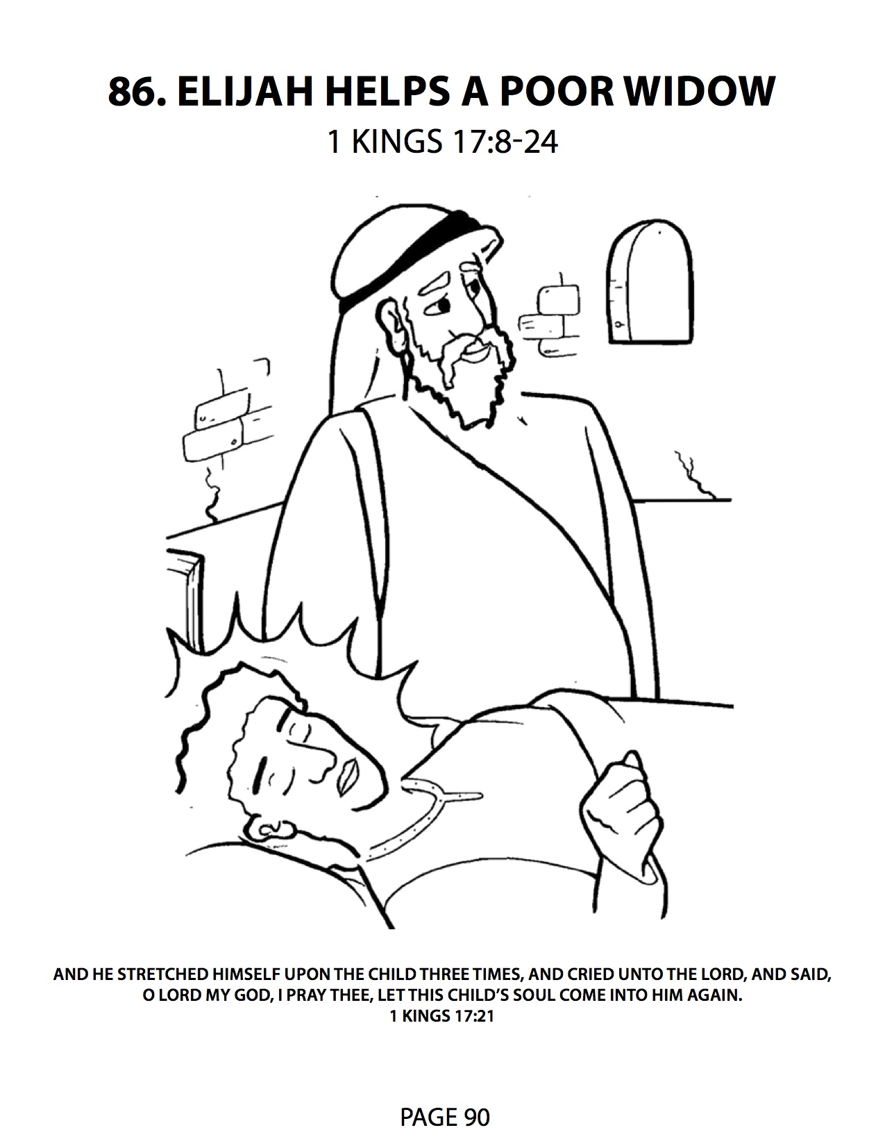 Coloring Page Of Elijah 12