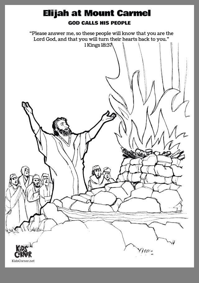 Coloring Page Of Elijah 14