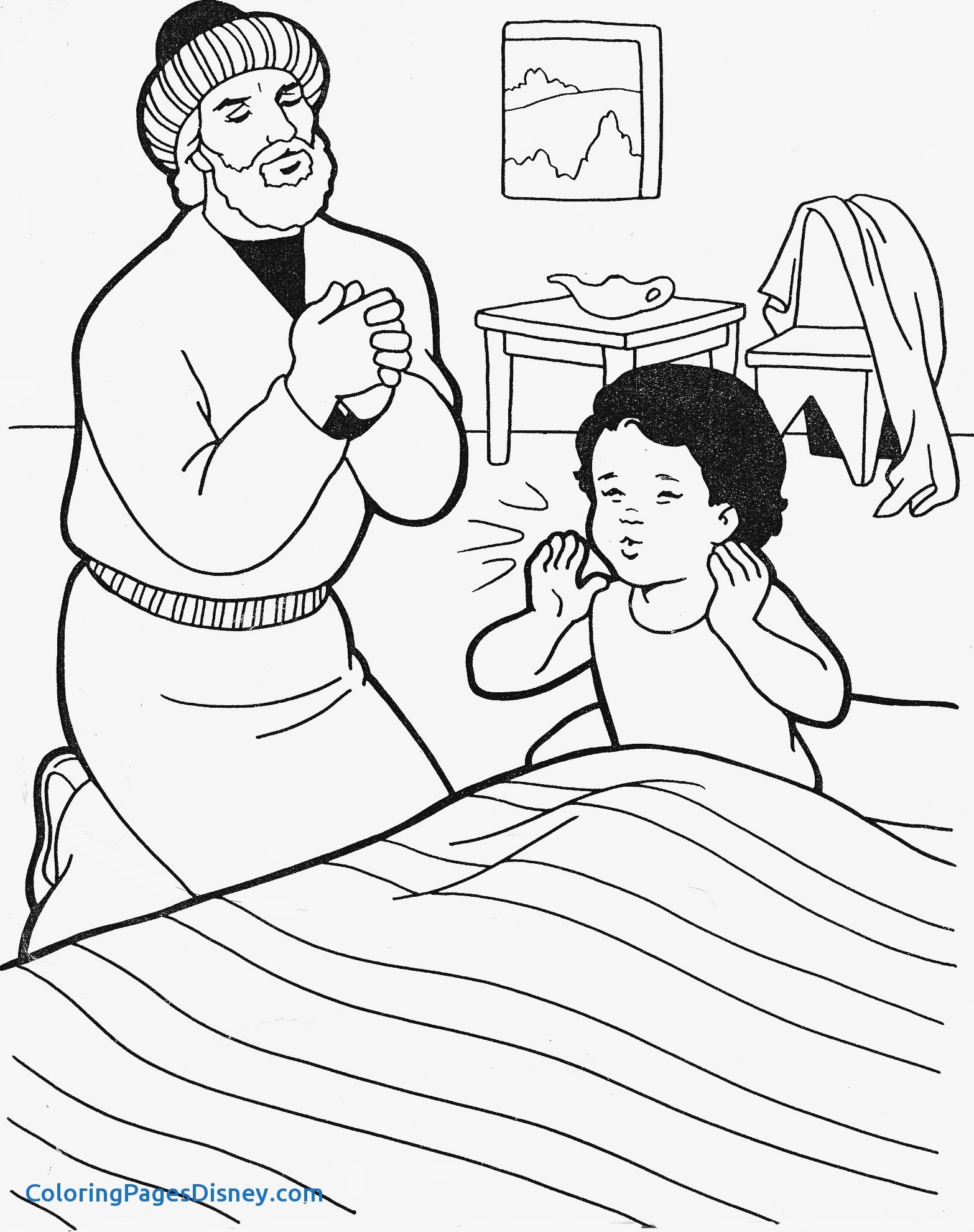 Coloring Page Of Elijah 16