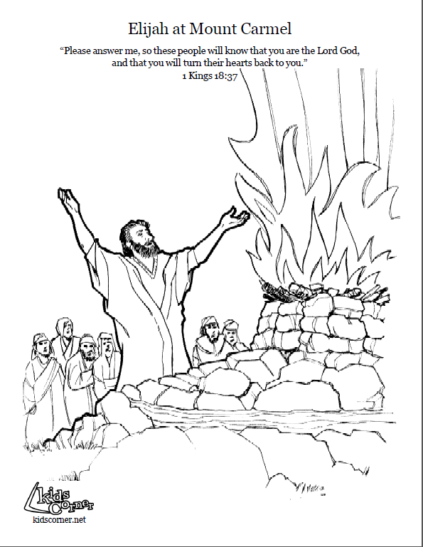 Coloring Page Of Elijah 34