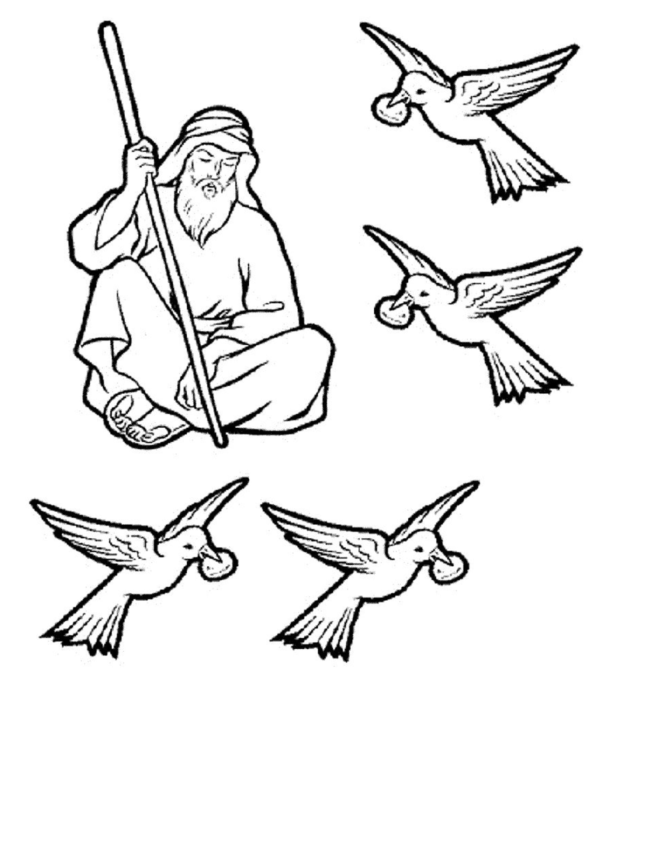 Coloring Page Of Elijah 4