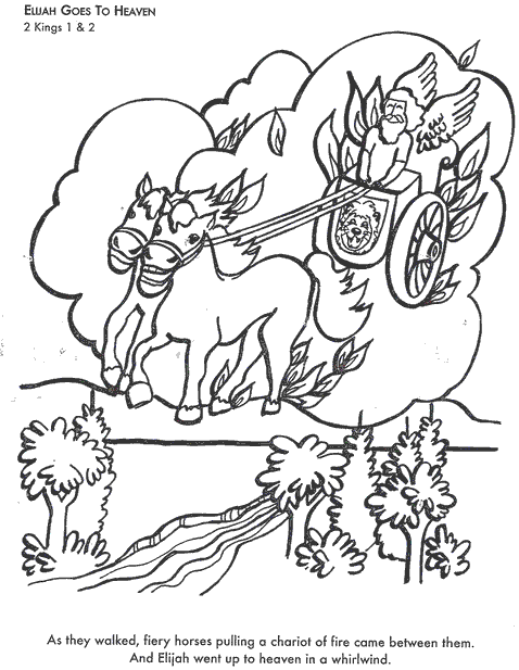 Coloring Page Of Elijah 7