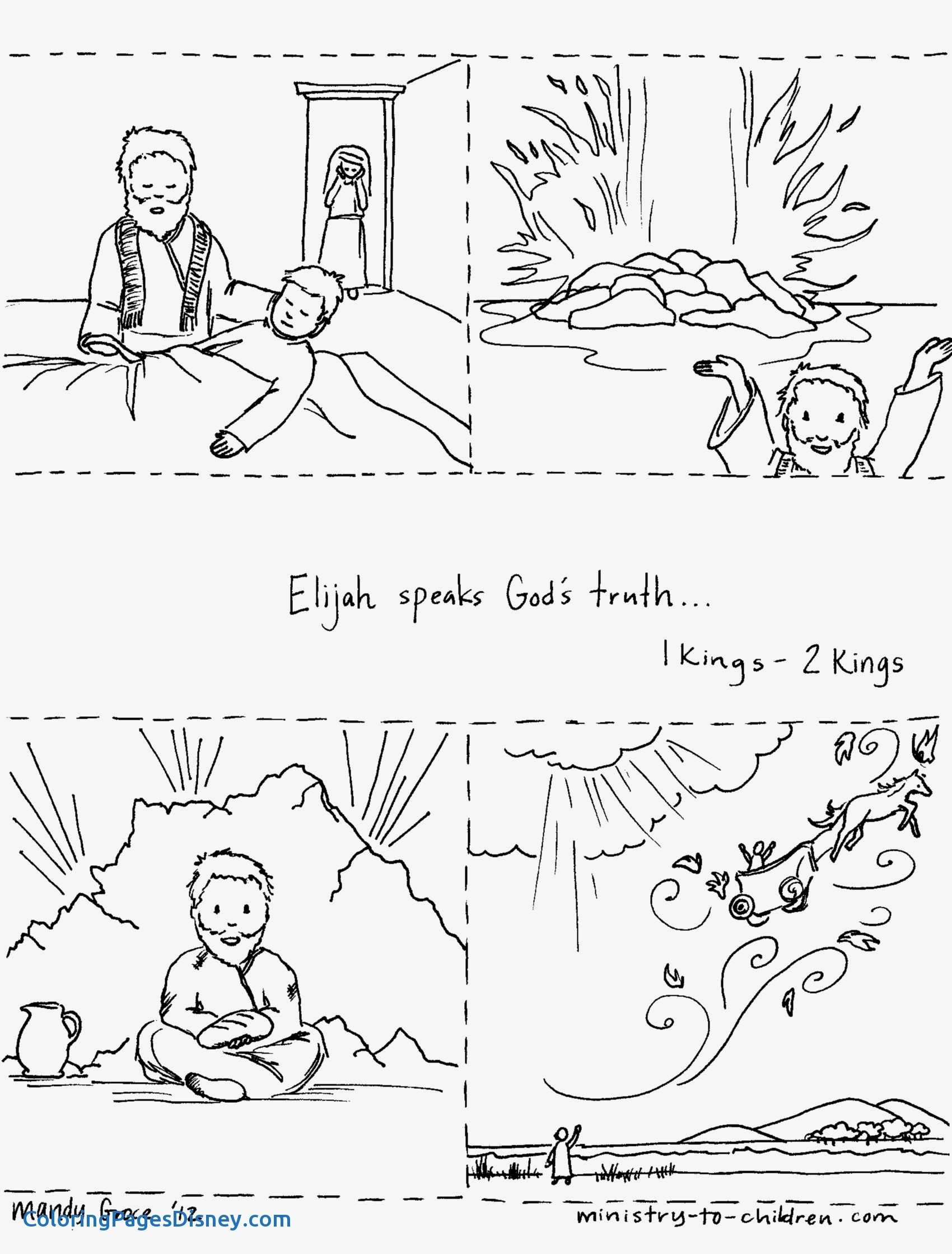 Coloring Page Of Elijah 91