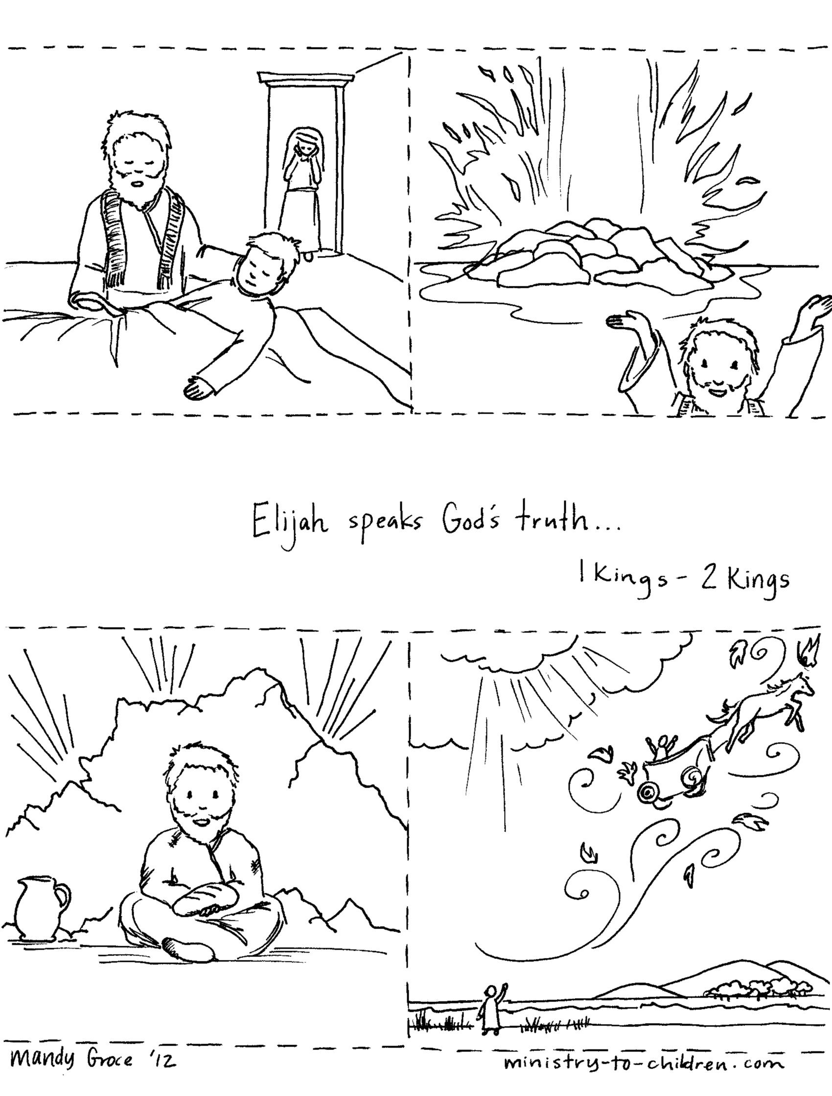 Coloring Page Of Elijah 95