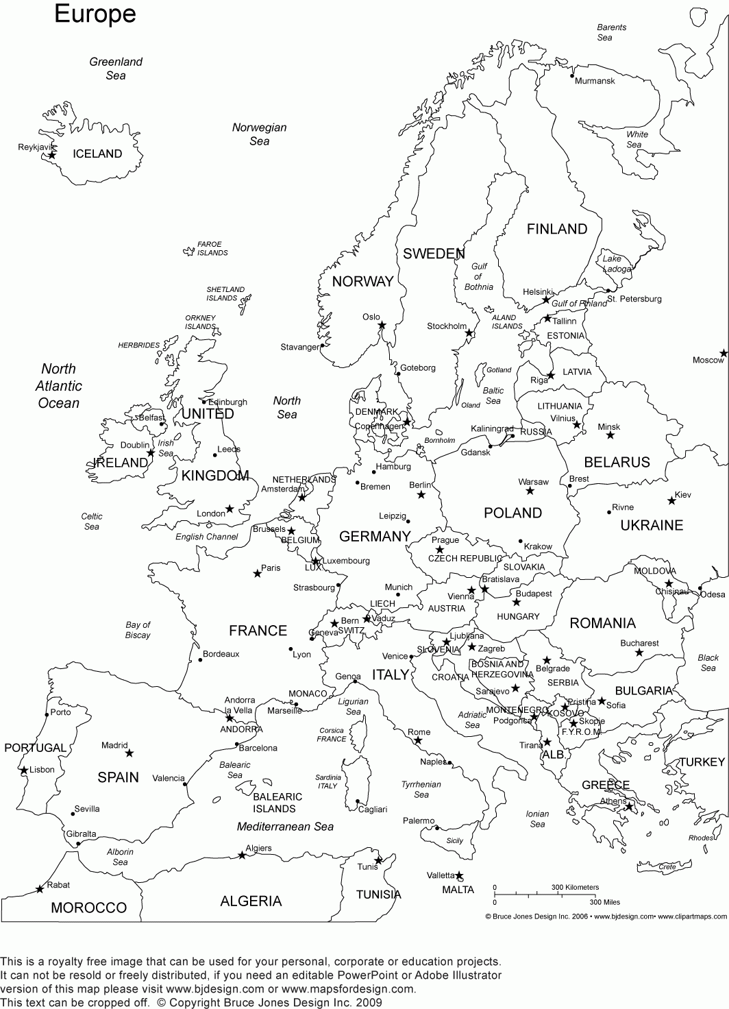 Coloring Page Of Europe 1