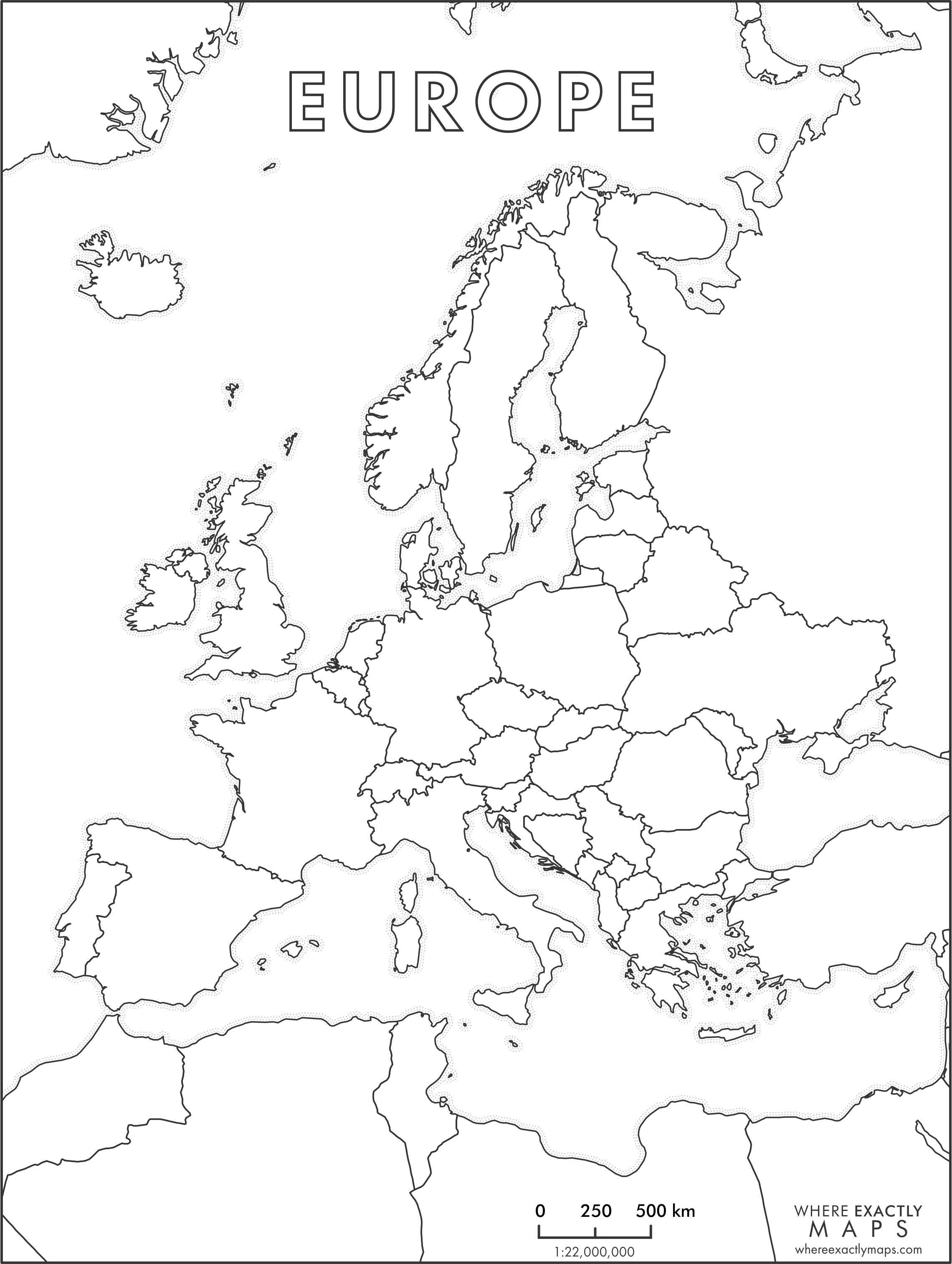 Coloring Page Of Europe 34