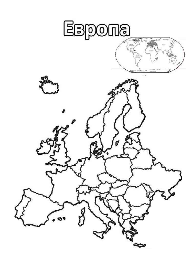 Coloring Page Of Europe 55