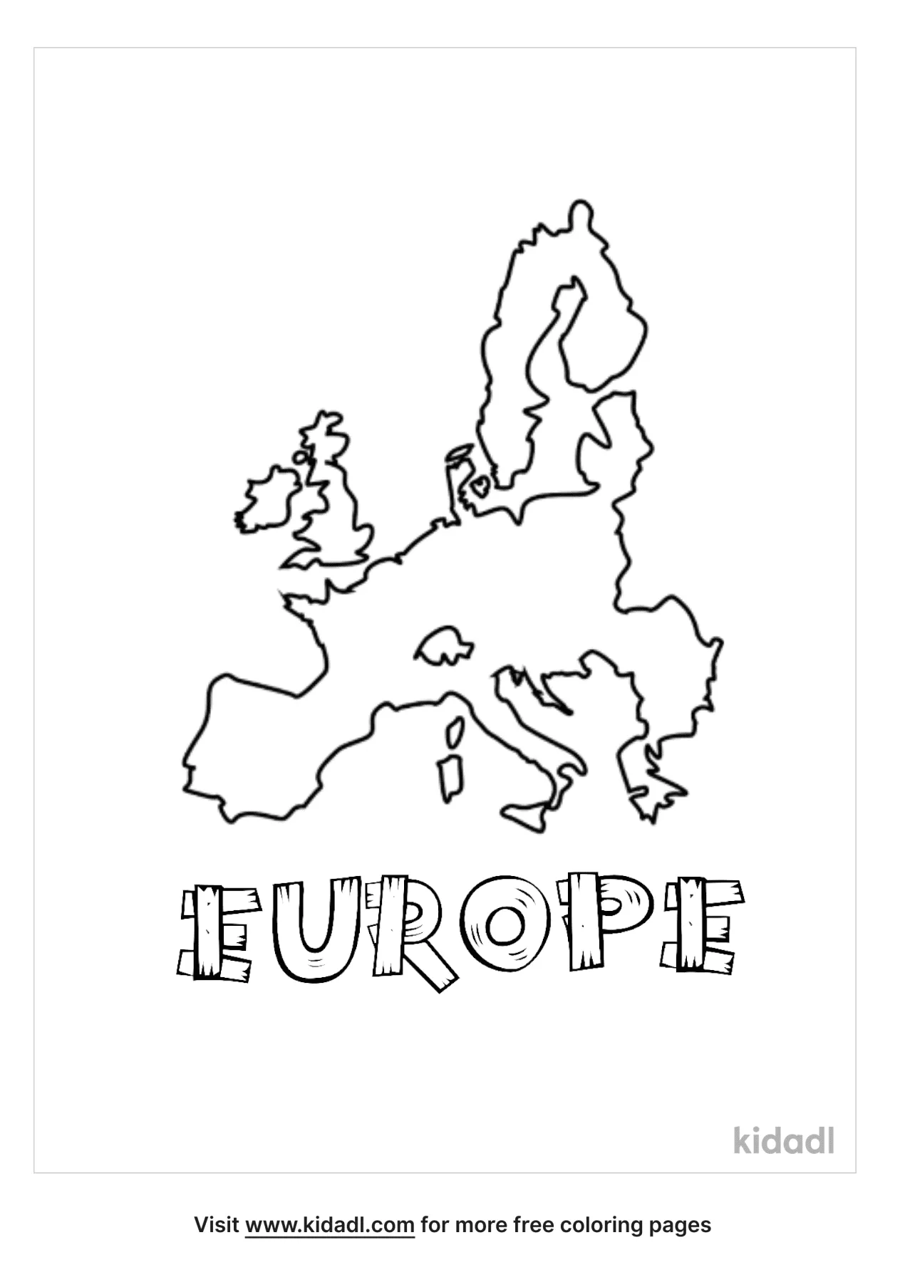 Coloring Page Of Europe 56