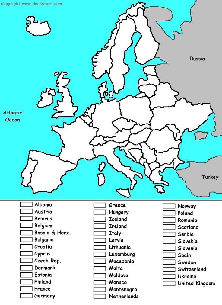 Coloring Page Of Europe 58