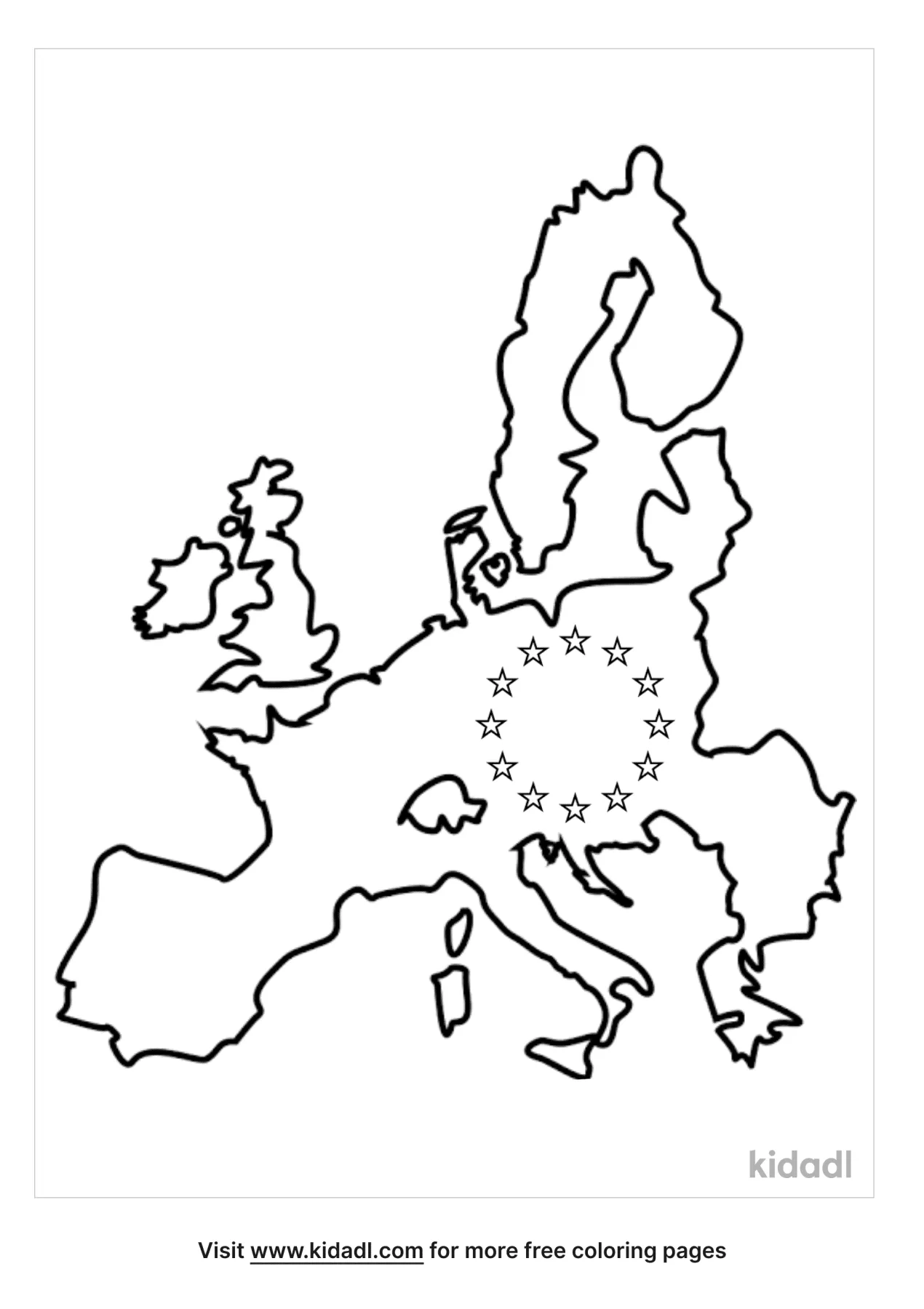 Coloring Page Of Europe 60