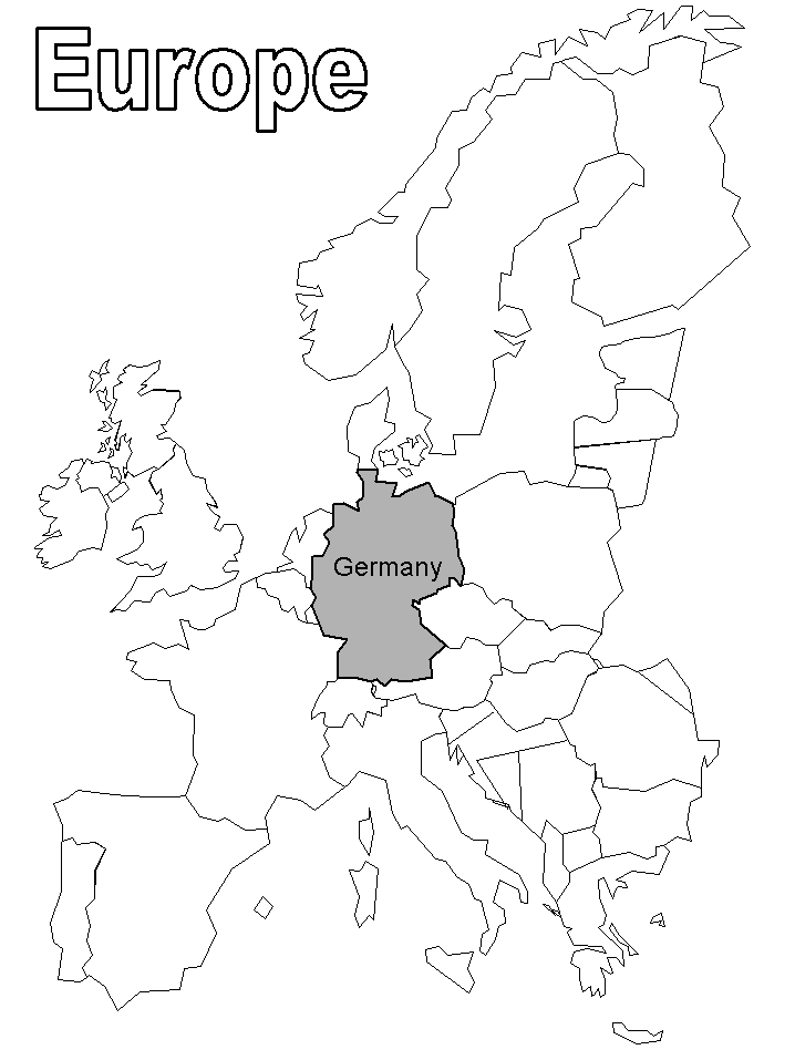 Coloring Page Of Europe 70