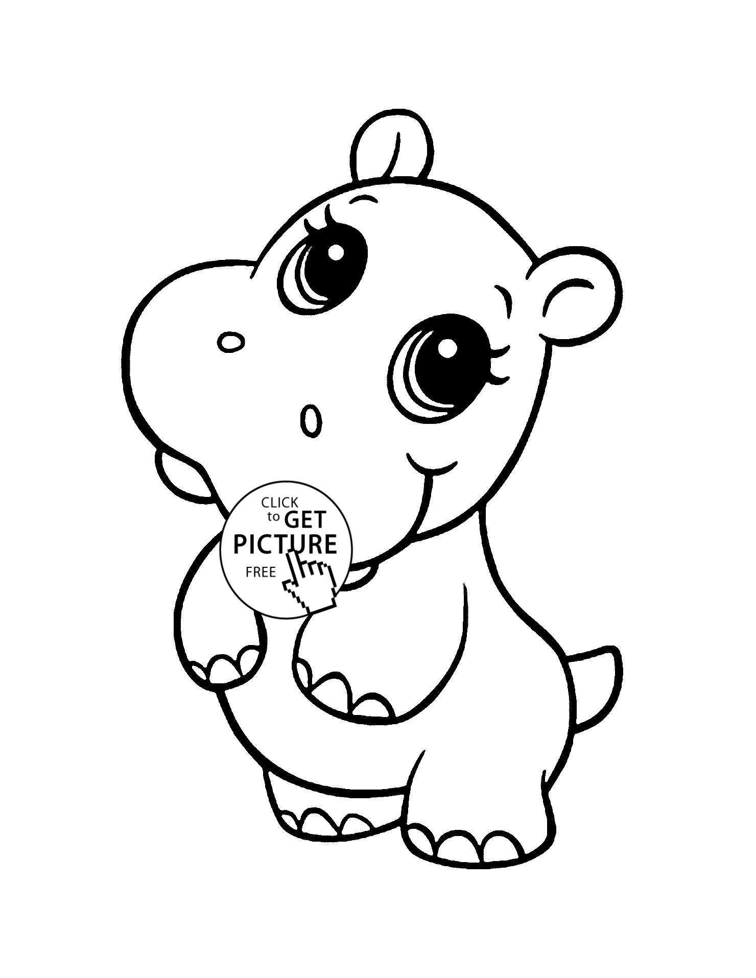 Cute Animals Coloring Pages Printable 48