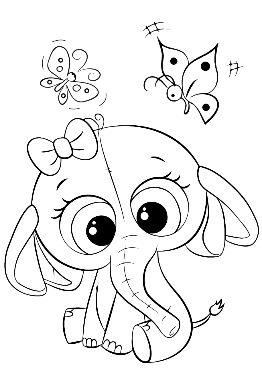 Cute Animals Coloring Pages Printable 62