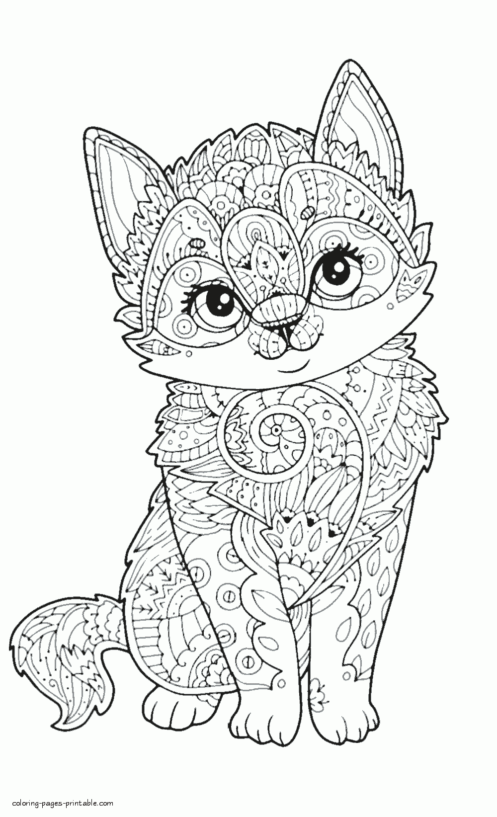 Cute Animals Coloring Pages Printable 71