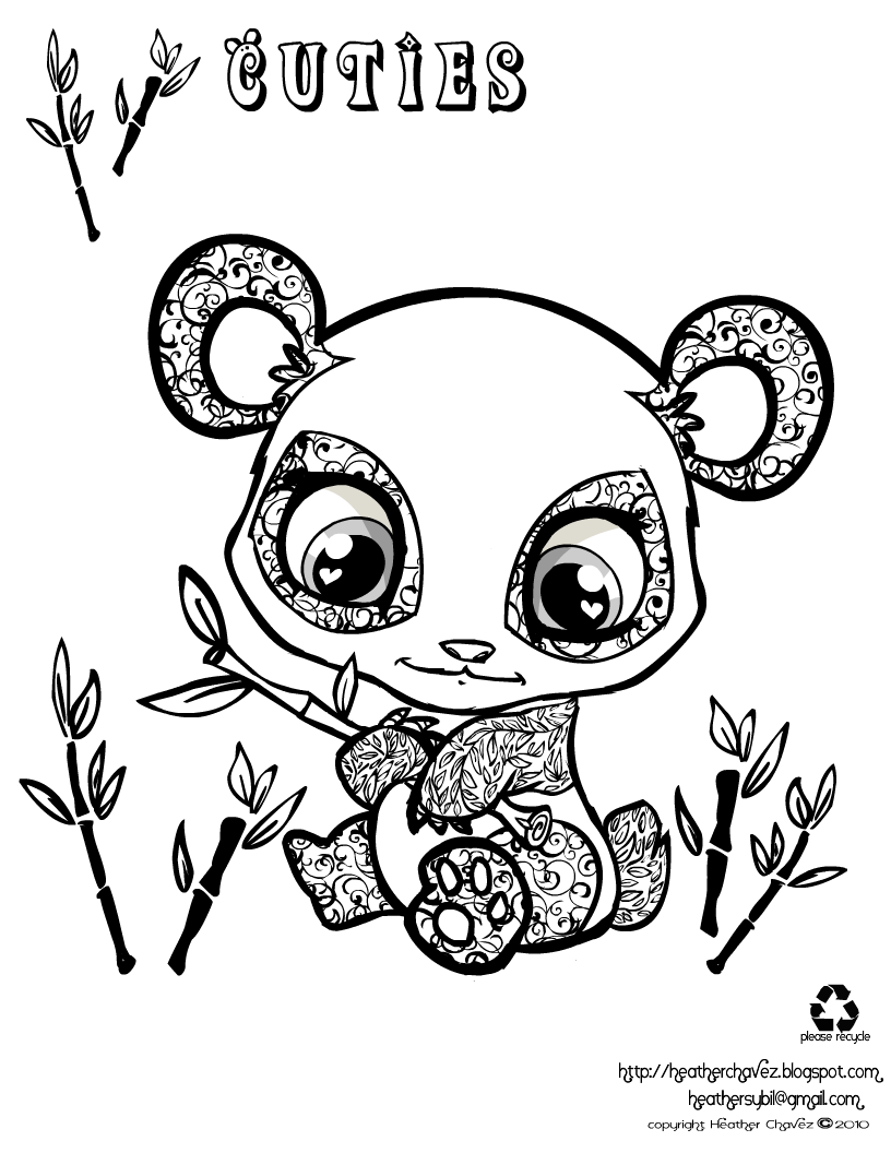 Cute Animals Coloring Pages Printable 77