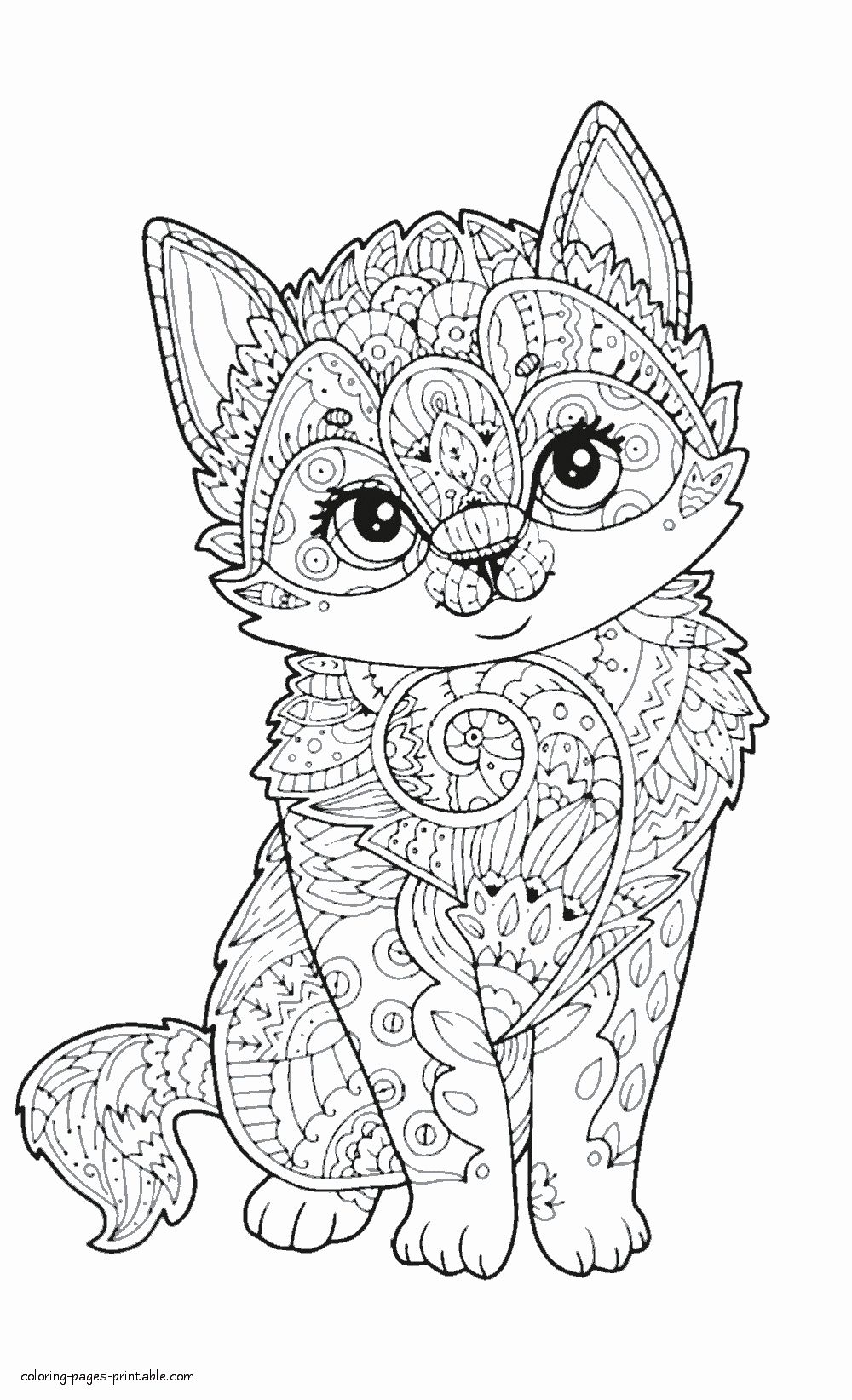 Cute Animals Coloring Pages Printable 82