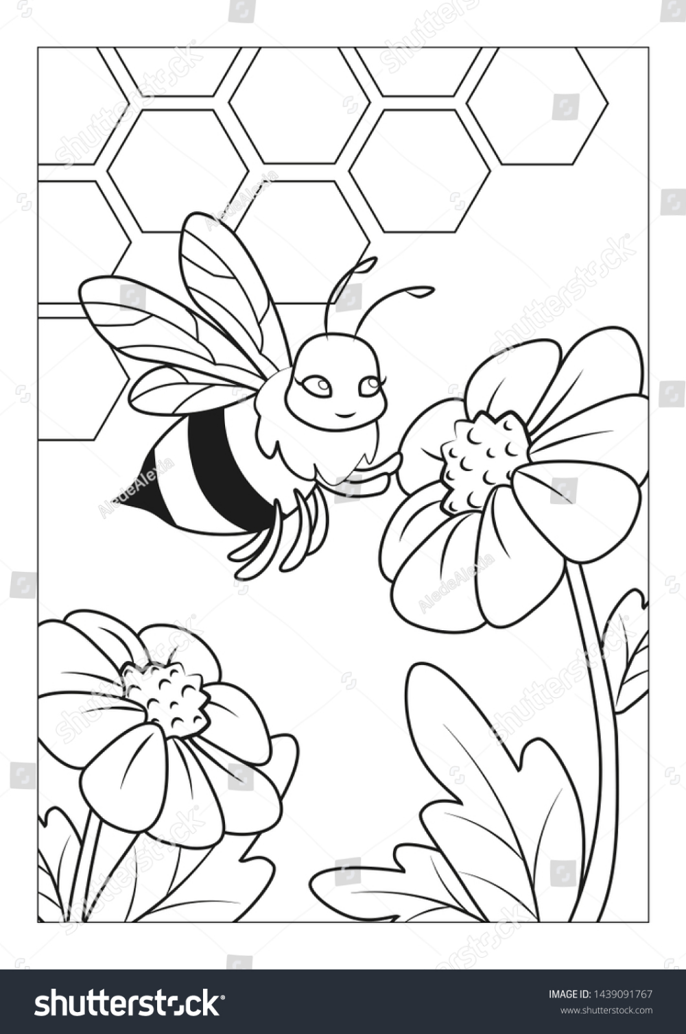 Honeycomb Coloring Page 17