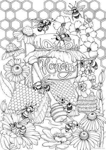 Honeycomb Coloring Page 76