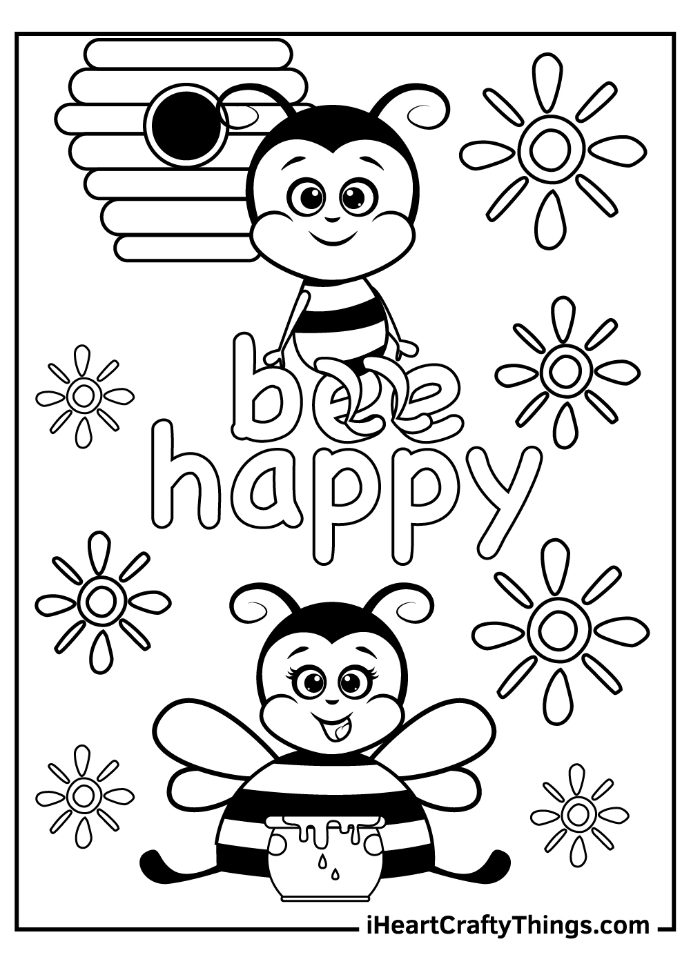 Honeycomb Coloring Page 8