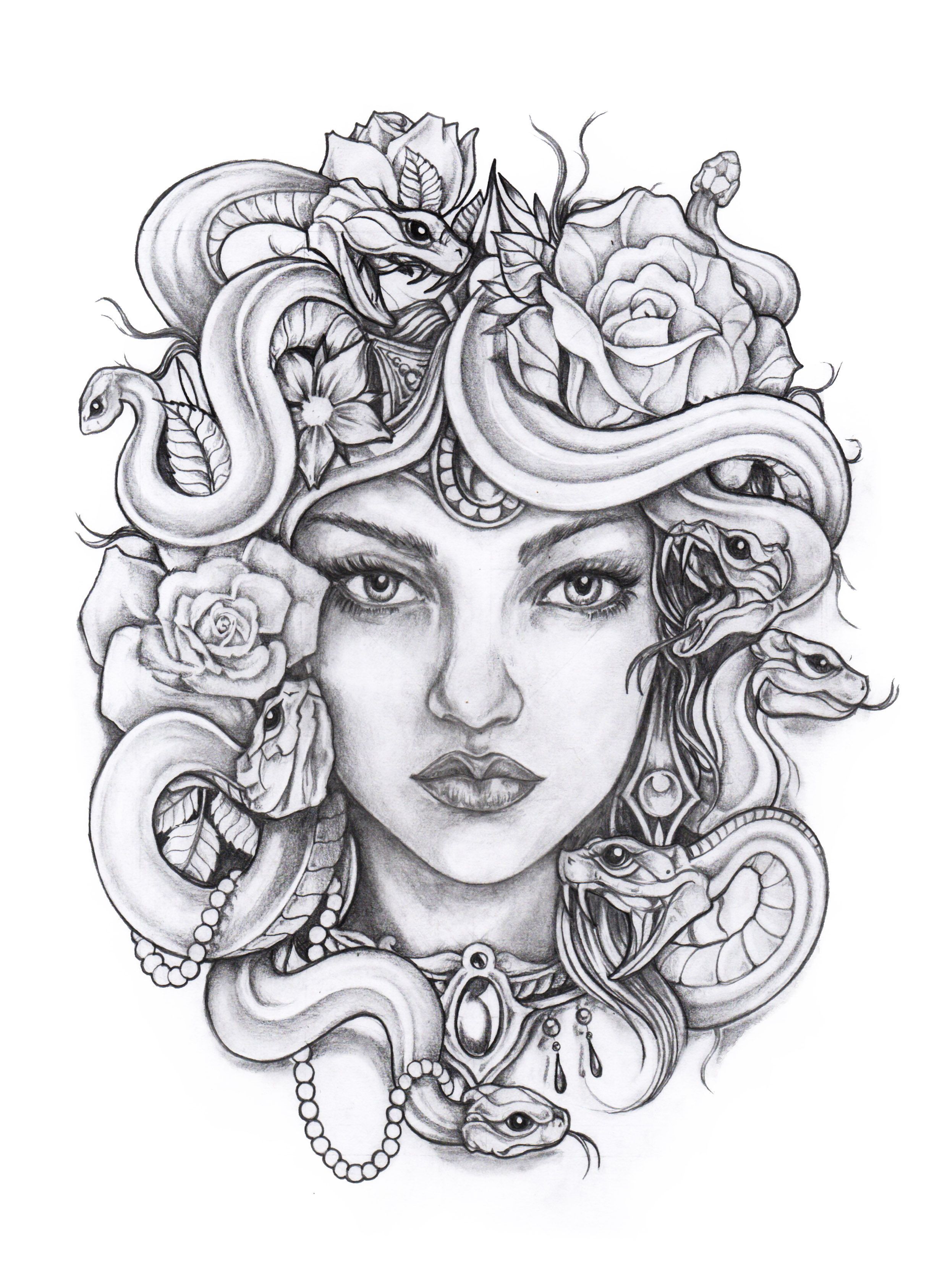 Medusa Coloring Pages 14