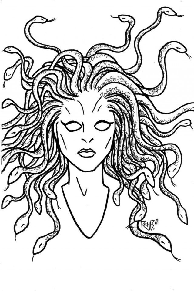 Medusa Coloring Pages 15