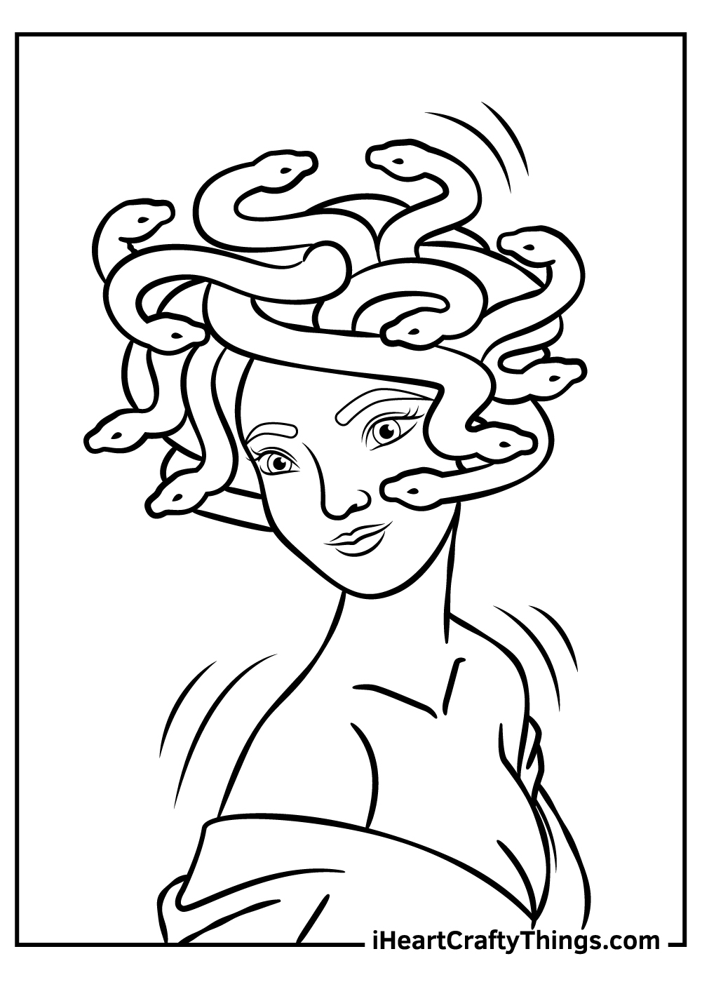 Medusa Coloring Pages 16