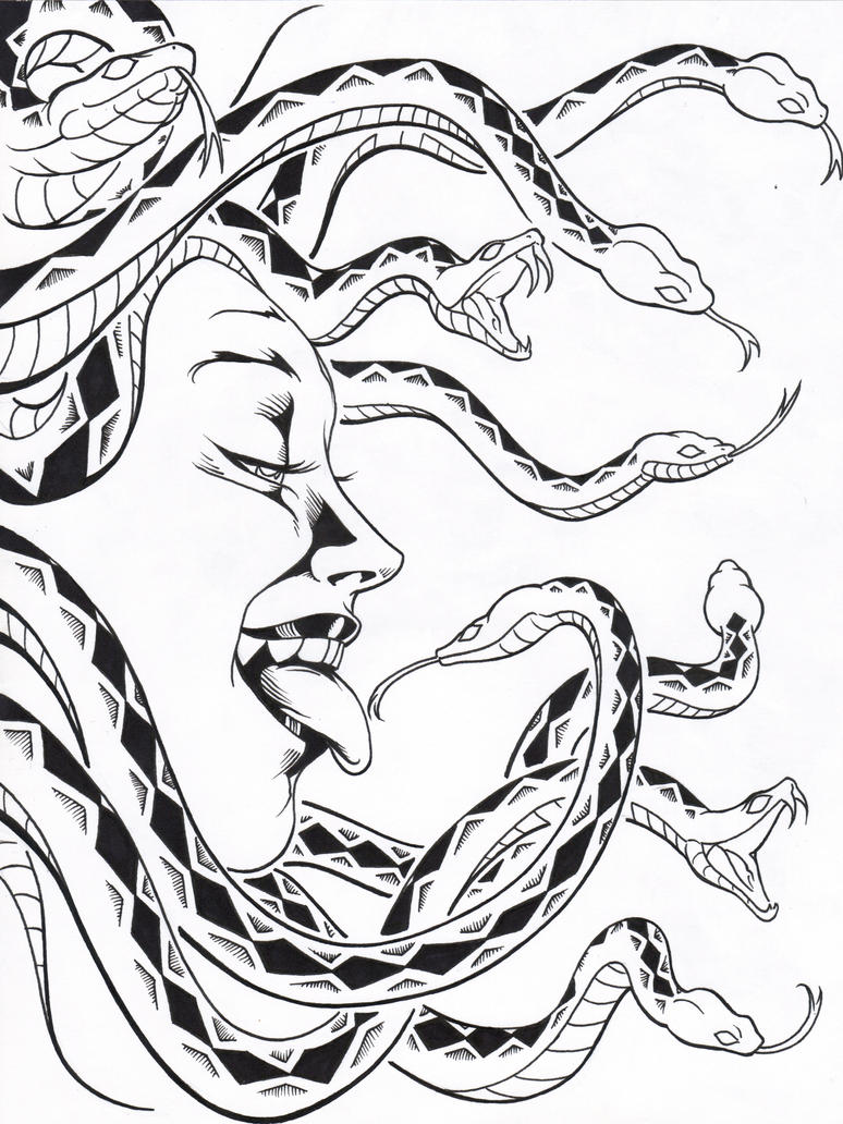 Medusa Coloring Pages 17