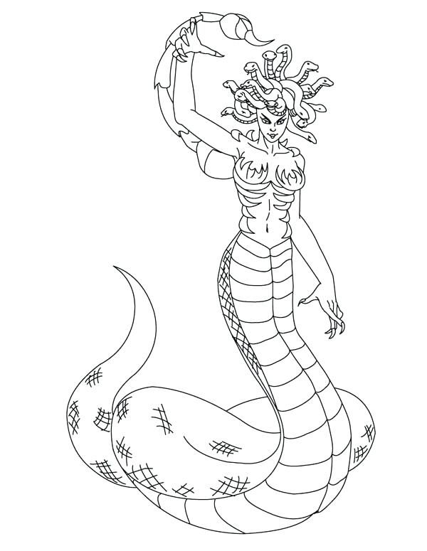 Medusa Coloring Pages 18