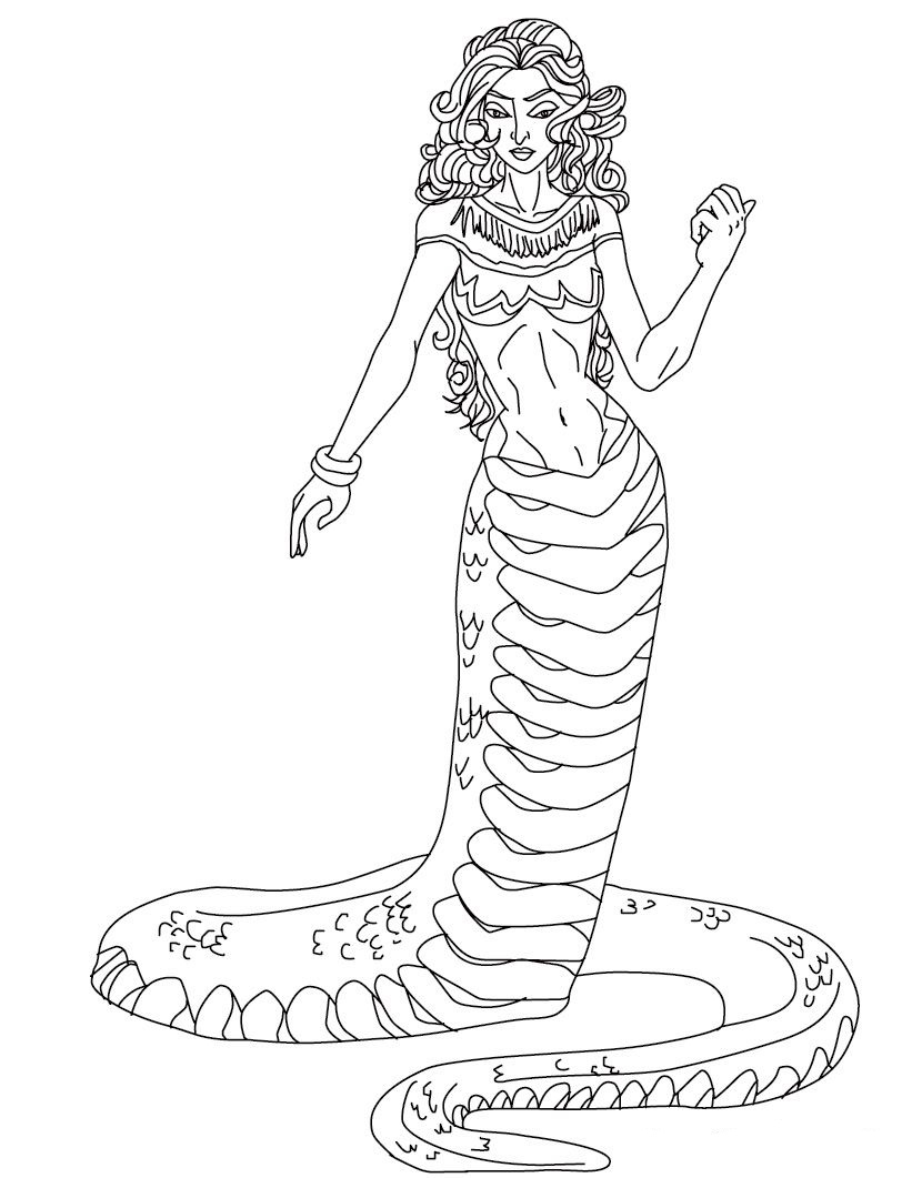 Medusa Coloring Pages 2