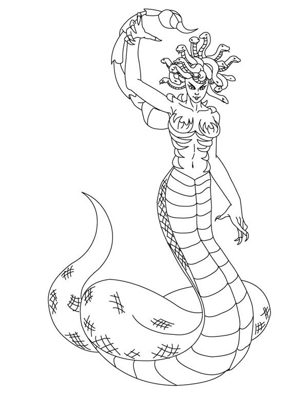 Medusa Coloring Pages 23