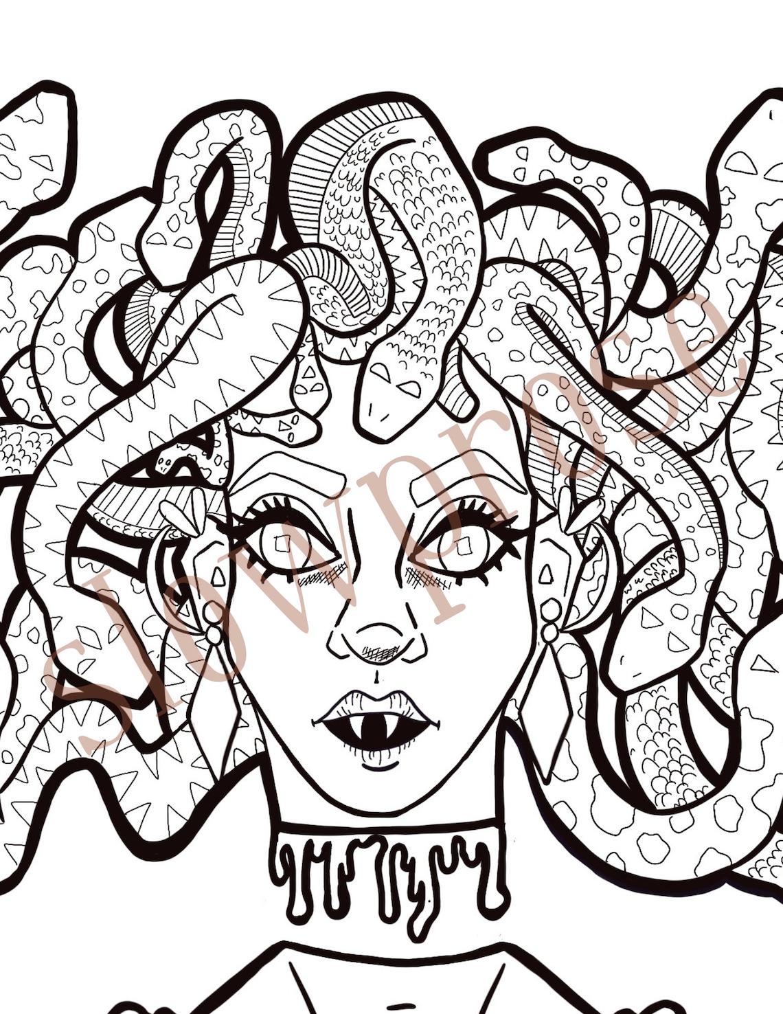 Medusa Coloring Pages 25