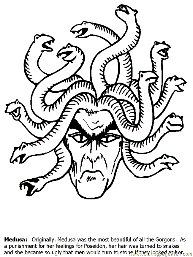 Medusa Coloring Pages 26