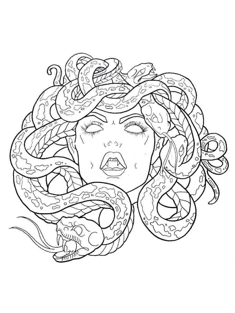 Medusa Coloring Pages 33