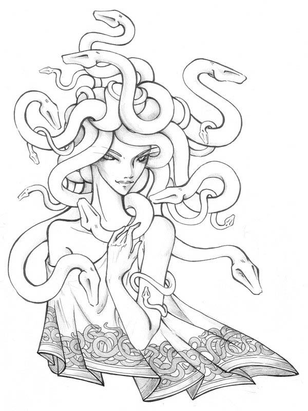 Medusa Coloring Pages 35