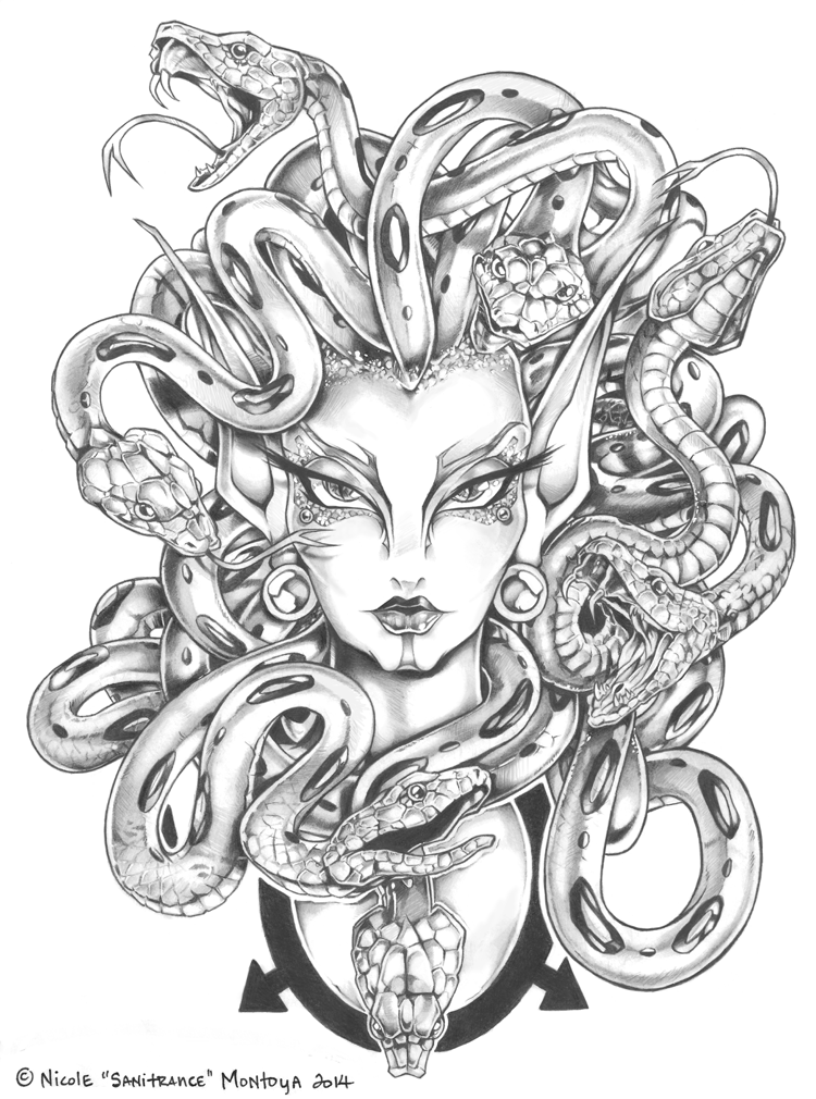 Medusa Coloring Pages 37