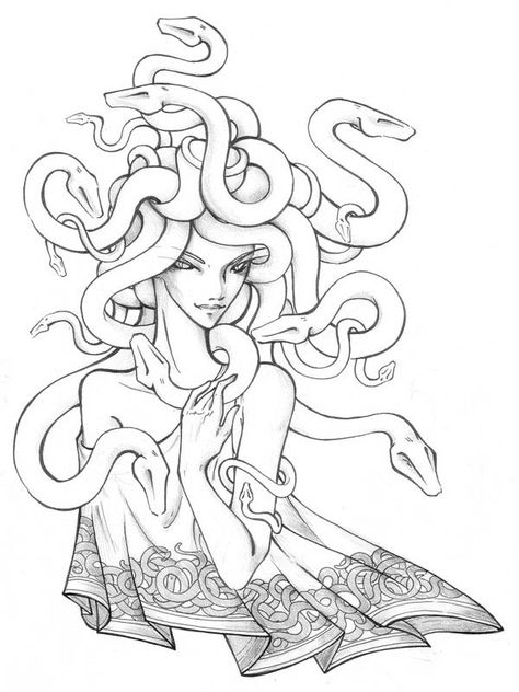 Medusa Coloring Pages 5