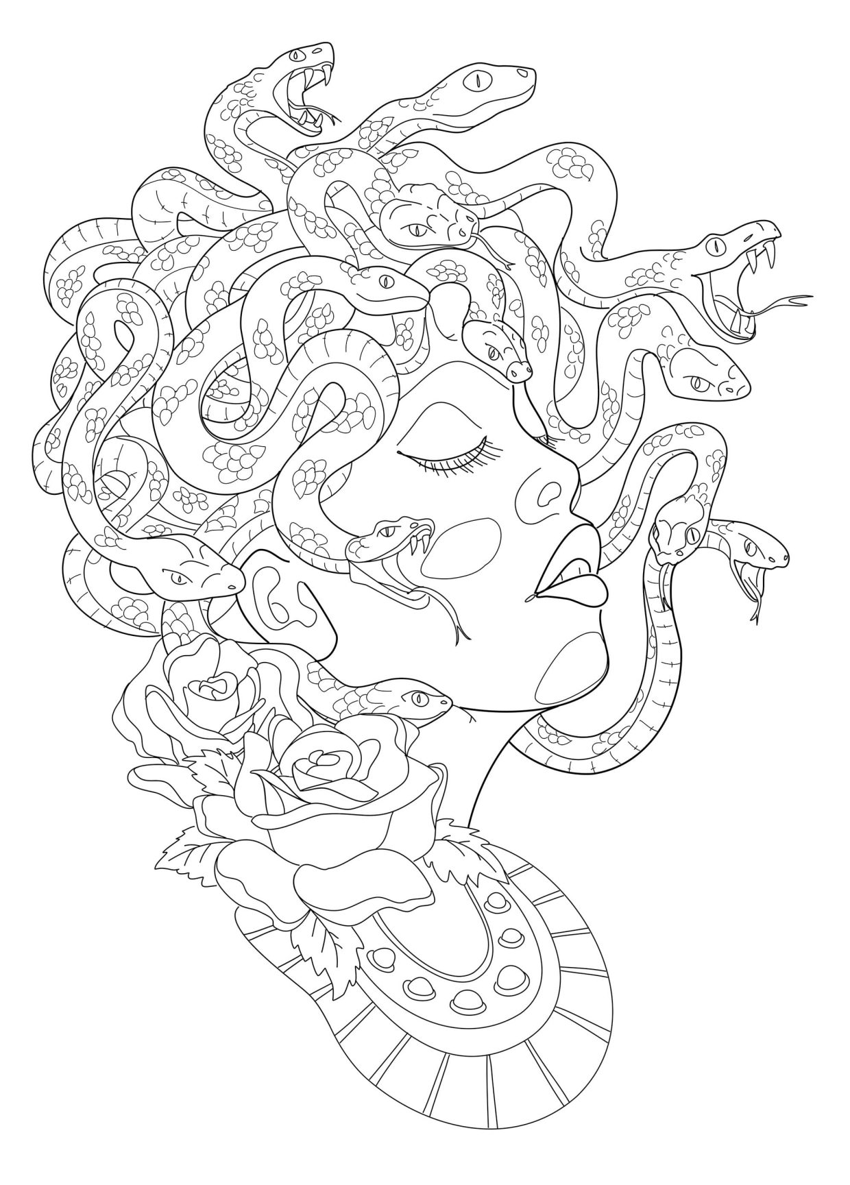 Medusa Coloring Pages 56