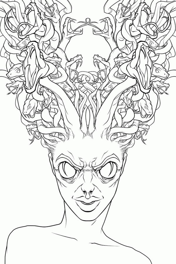 Medusa Coloring Pages 57