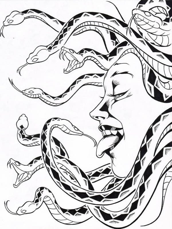 Medusa Coloring Pages 60