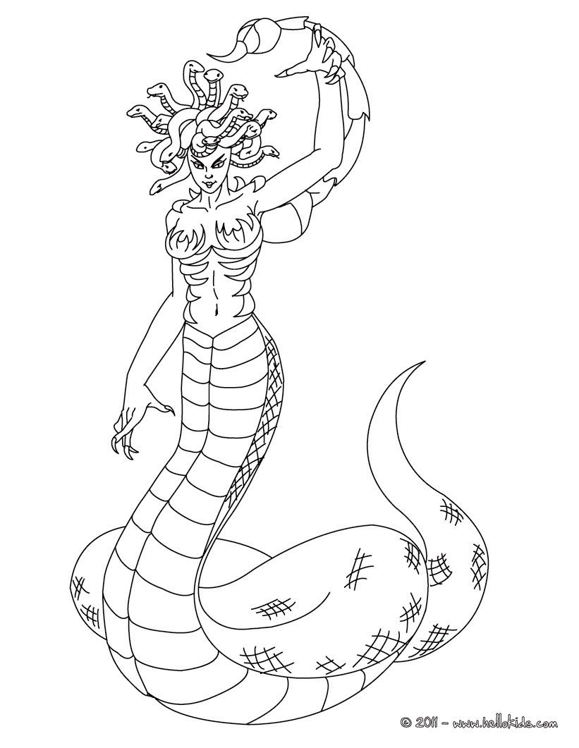 Medusa Coloring Pages 78