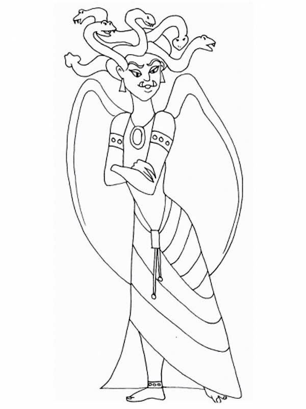 Medusa Coloring Pages 8